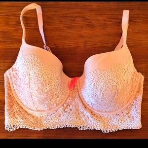 Victoria's Secret Long Line Demi Bra 36DD